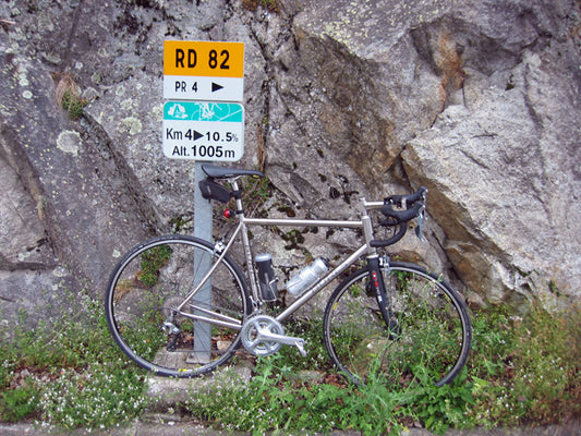 John's Ti Road Bike For The Mountains