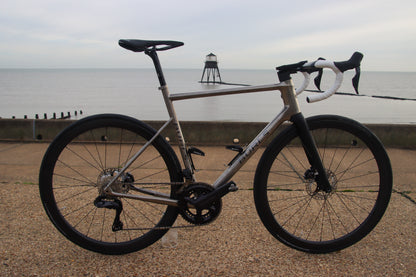 Custom titanium road aero bike